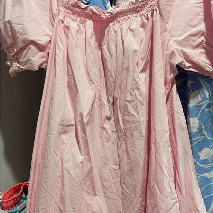 Chic Pink Mini Dress With Decorative Neckline By Show Me Your Mumu